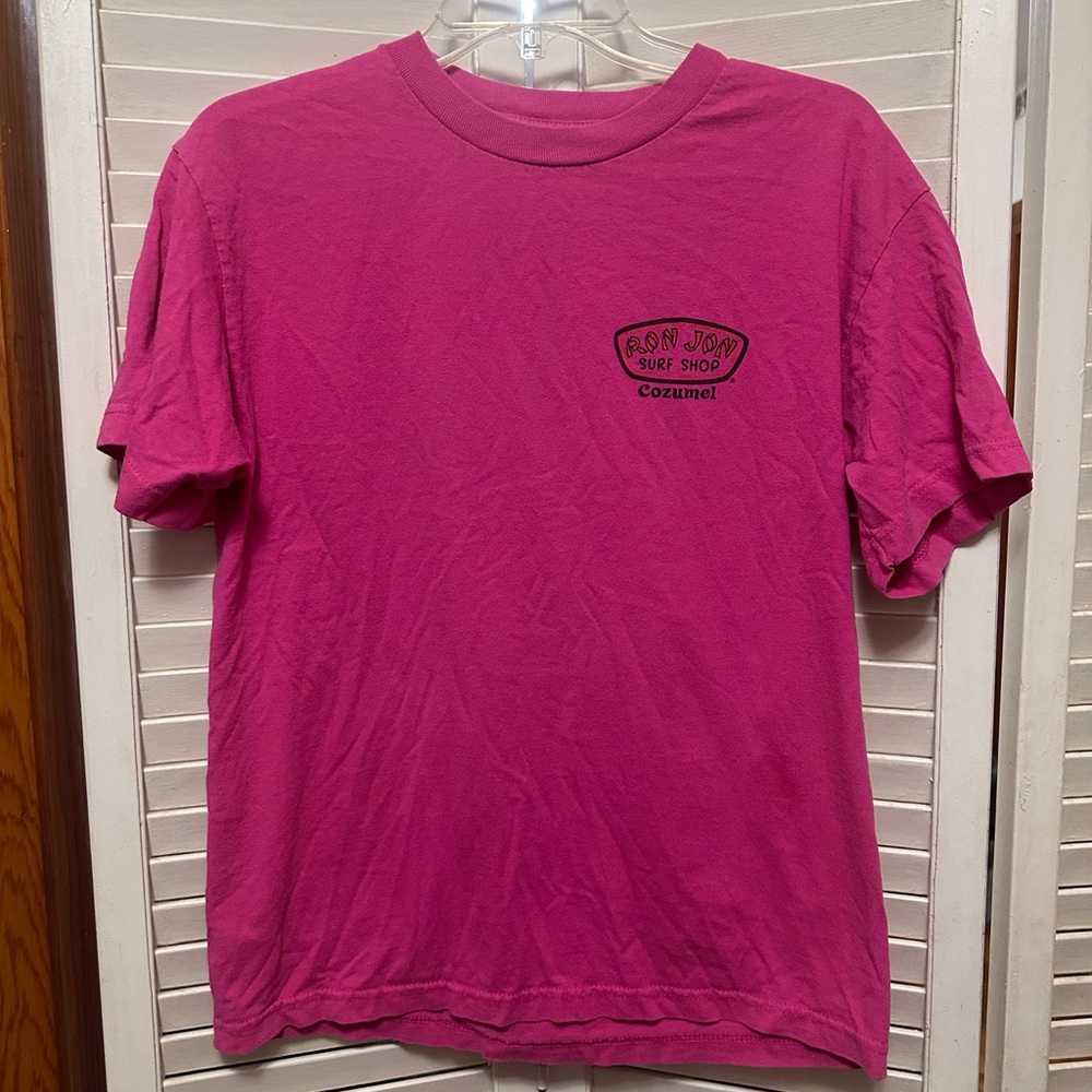 Ron Jon Pink Short Sleeve Tee Vibrant Cotton Crew